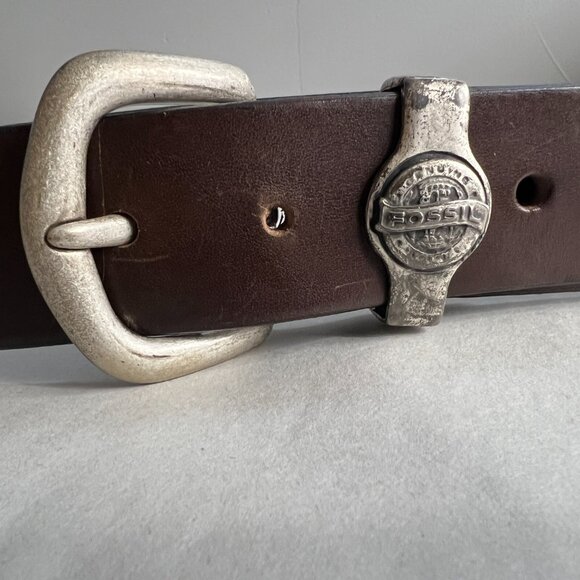 Fossil Mens Italian Leather Belt Size 40 - Picture 3 of 7